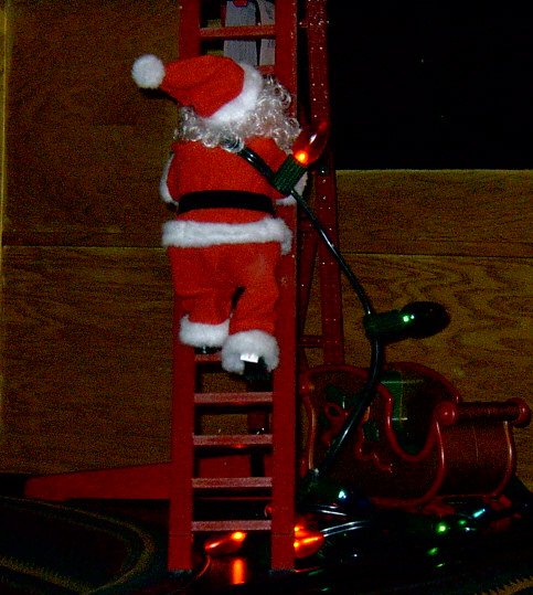 [ladder santa]